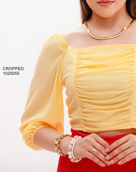 CROPPED CREPE