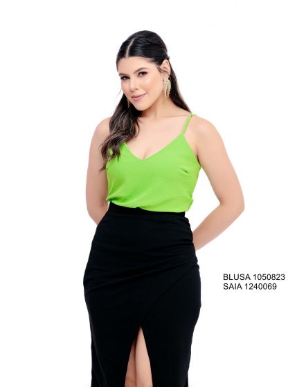 BLUSA DE ALÇA BÁSICA